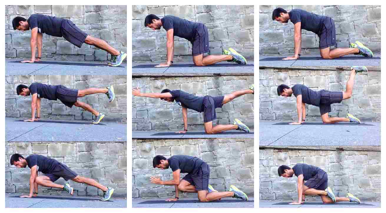Core exercises at home
