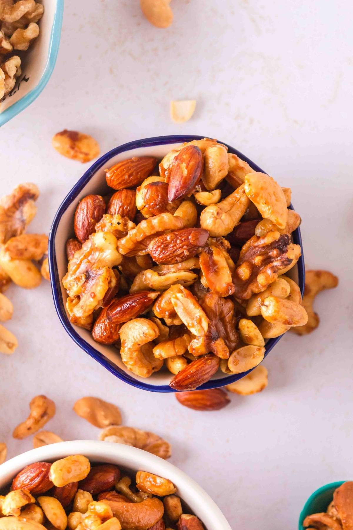 Roasted mixed nut bowl