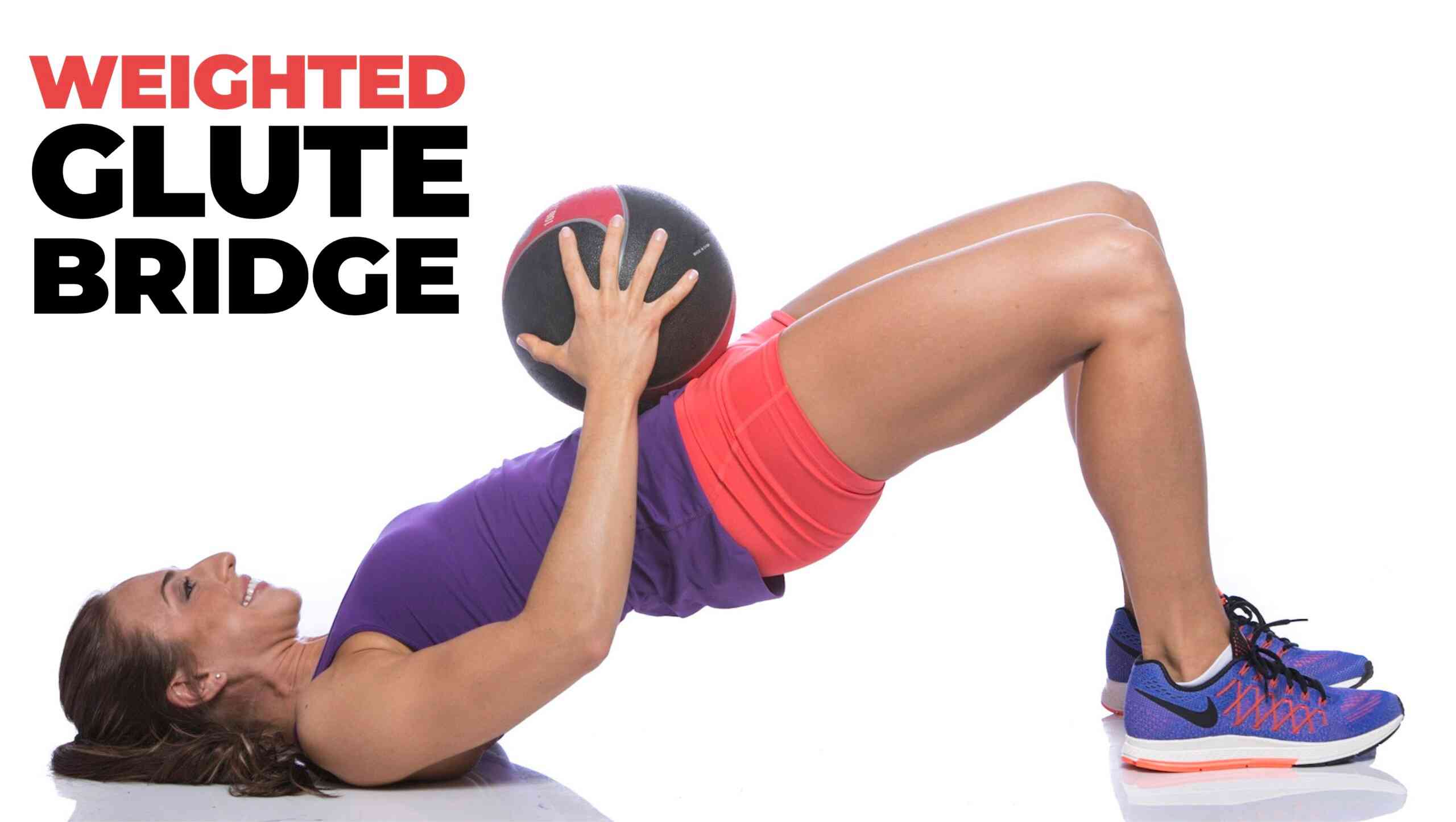 Start position of dumbbell glute bridge
