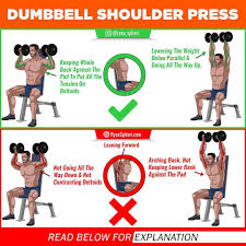 Maintaining proper form with dumbbells